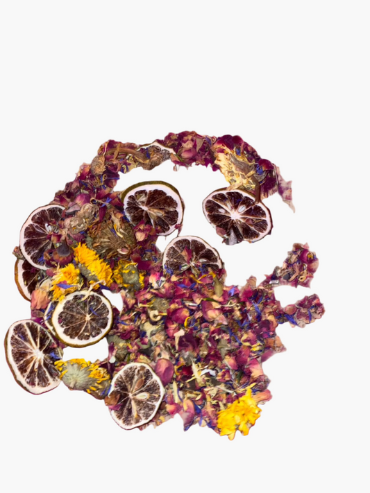 rose & lime bath tea